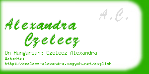 alexandra czelecz business card